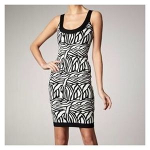 Herve Leger Black White Bandage Dress NWT
